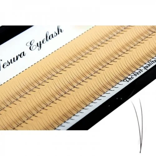 2D Seidenwimpern - C-Curl - Seiden Wimpern - 10 mm
