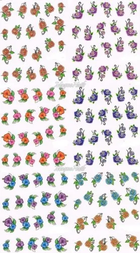 2D Nail Art Sticker
