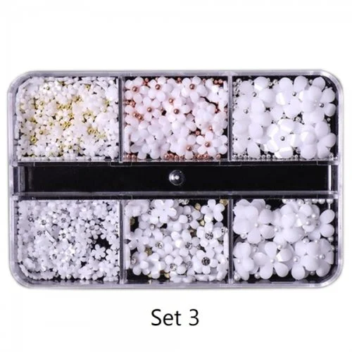 3D Blumen Blümchen pastel Farben Nageldesign