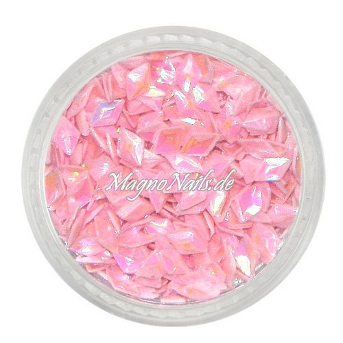 3D Einlegemotive - Diamond Shapes - rosa Nail Art Nailart Schmuck