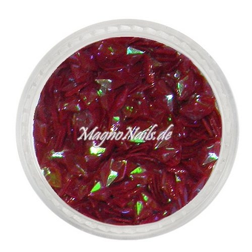 3D Einlegemotive - Diamond Shapes - weinrot Gltter Rhombus