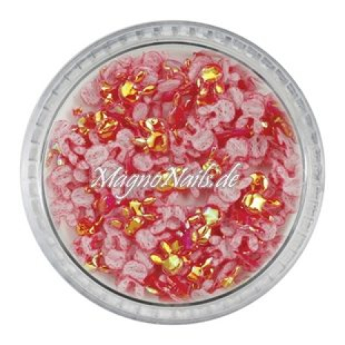 3D Einlegemotive - Shapes - 3D Hasen rot 5 mm Nailart Nageldesign Nail art