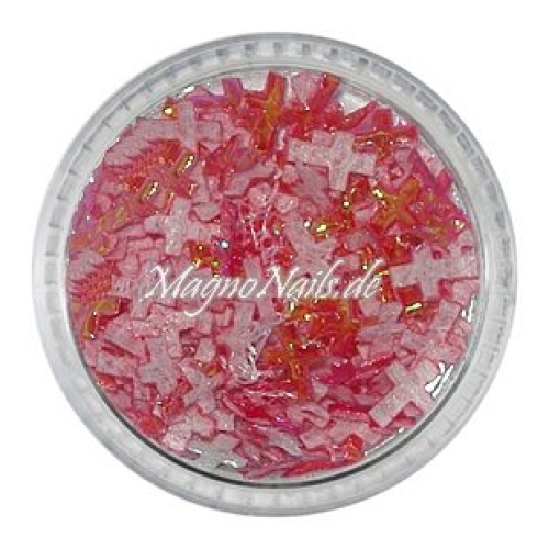 3D Einlegemotive - Shapes - Kreuze rot  Nailart Nageldesign Nail art