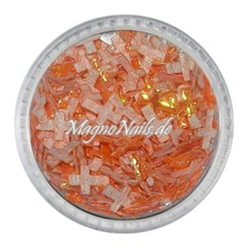 3D Einlegemotive - Shapes - Kreuze orange  Nailart Nageldesign Nail art
