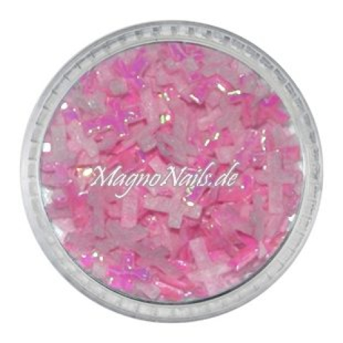 3D Einlegemotive - Shapes - Kreuze rosa  Nailart Nageldesign Nail art