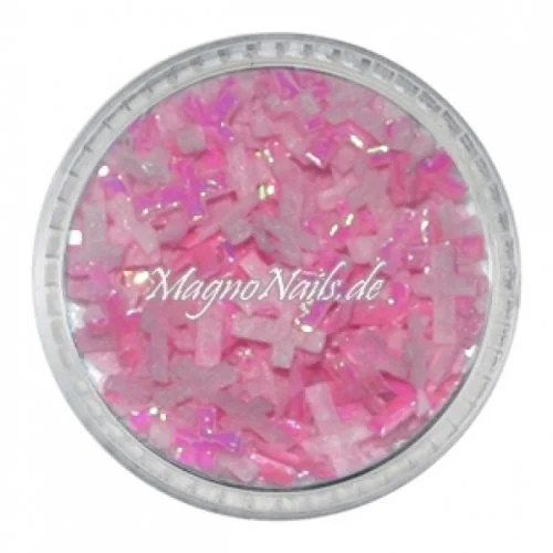 3D Einlegemotive - Shapes - Kreuze rosa Nailart Nageldesign Nail art