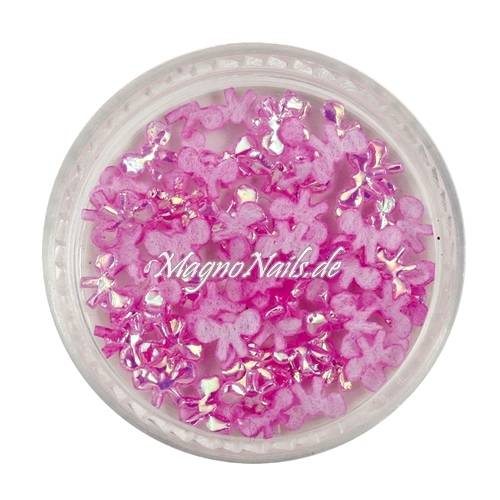 3D Einlegemotive - Shapes - Schleifen himbeer 5 mm Nail Art Soft Einleger