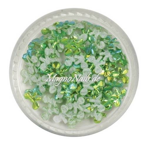 3D Einlegemotive - Shapes - Schleifen grün 5 mm Nail Art Soft Einleger