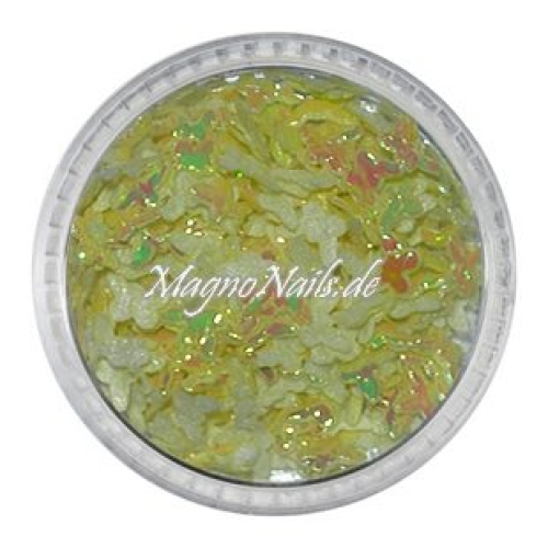 3D Einlegemotive - Shapes - Schmetterlinge gelb 5 mm