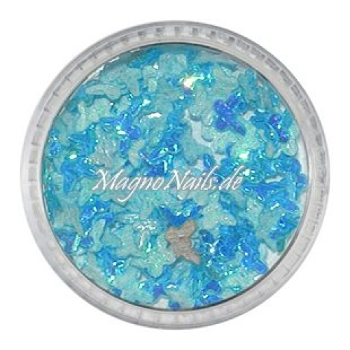 3D Einlegemotive - Shapes - Schmetterlinge hellblau 5 mm