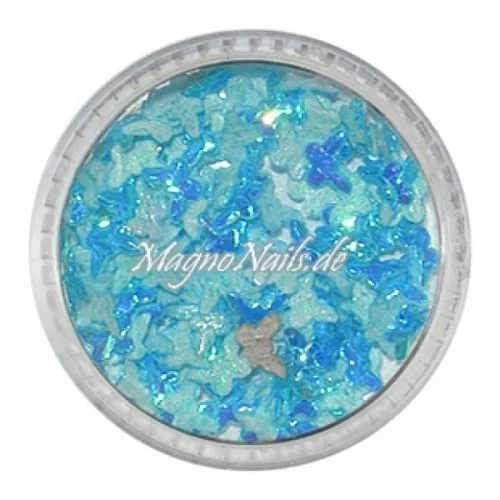 3D Einlegemotive - Shapes - Schmetterlinge hellblau 5 mm