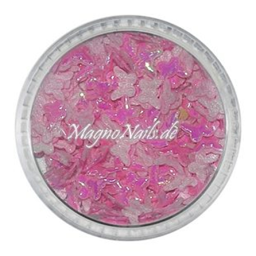 3D Einlegemotive - Shapes - Schmetterlinge rosa 5 mm