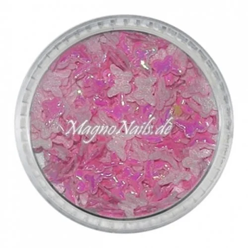 3D Einlegemotive - Shapes - Schmetterlinge rosa 5 mm