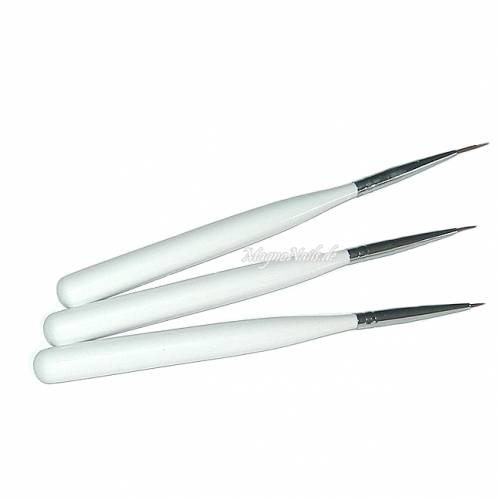 Nail Art Pinsel Set 3 -Teilig Nagelpinsel Nägel Nagelstudio Zubehör Günstig Schnäppchen