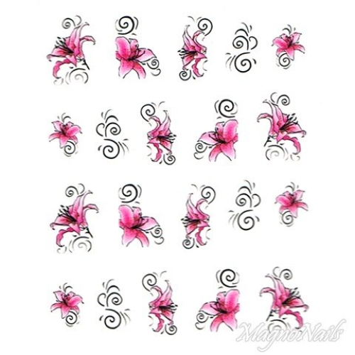 2D Nail Art One Stoke Sticker