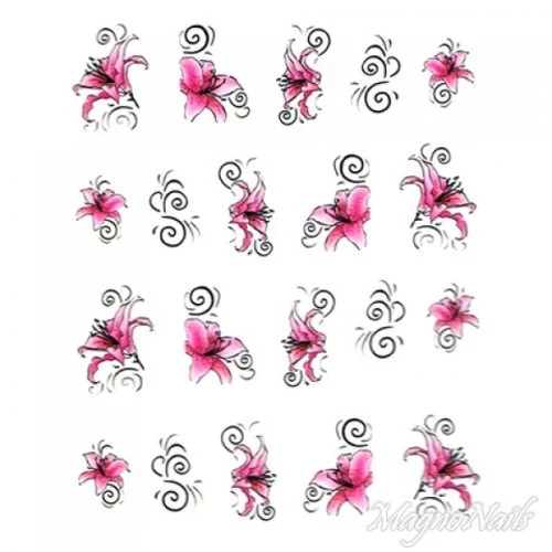 2D Nail Art One Stoke Sticker