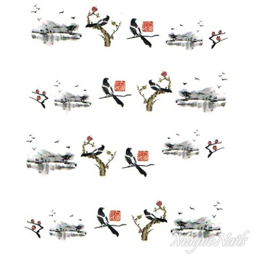 2D Nail Art One Stoke Sticker