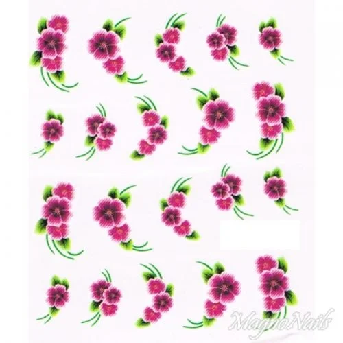 2D Nail Art One Stoke Sticker