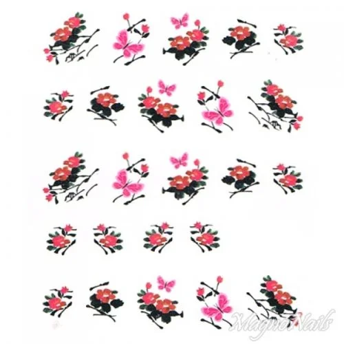 2D Nail Art One Stoke Sticker