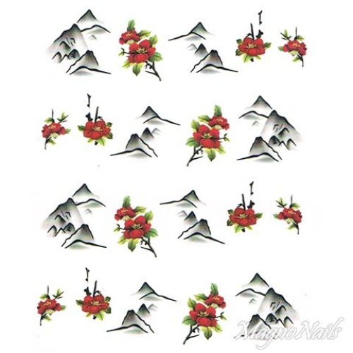 2D Nail Art One Stoke Sticker