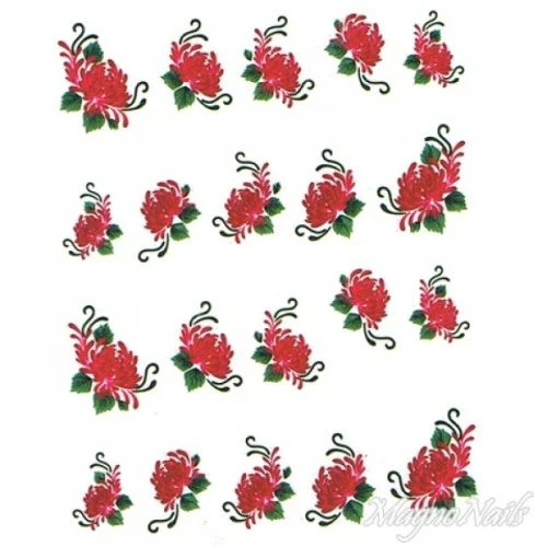 2D Nail Art One Stoke Sticker