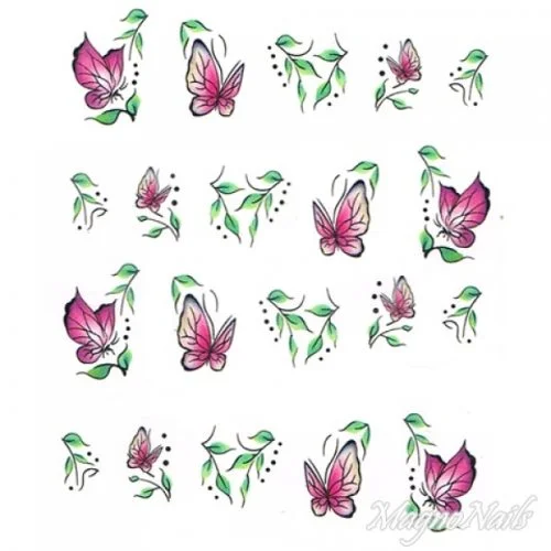 2D Nail Art One Stoke Sticker