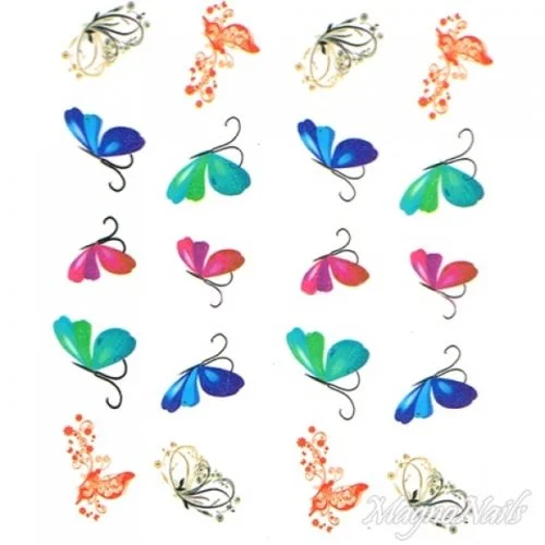 2D Nail Art One Stoke Sticker