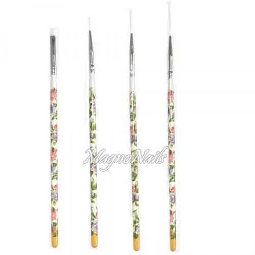 Nail Art Pinsel Set 4-Teilig Nagelpinsel Nägel Nagelstudio Zubehör Günstig Schnäppchen