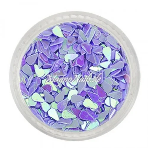 Glitter Shapes - Einlegemotive - Tropfen lavendel Nail Art Nails Nagel Nögel Nailart Einleger
