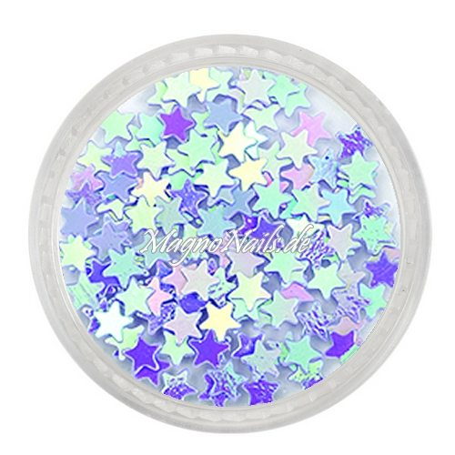 Glitter Shapes - Einlegemotive - Sterne flieder Nail Art Nails Nagel Nögel Nailart Einleger