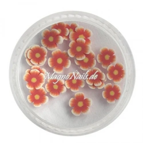 Einlegemotive - Fimo Shapes - Blume hellbraun Nail Art Nails Nagel Nögel Nailart