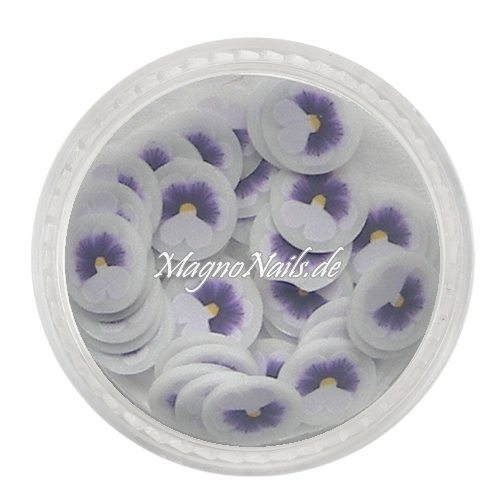 Einlegemotive - Fimo Shapes - Blume lila Nail Art Nails Nagel Nögel Nailart