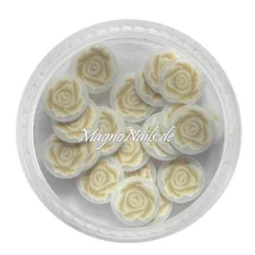 Einlegemotive - Fimo Shapes - Rosen natur Nail Art Nails Nagel Nögel Nailart