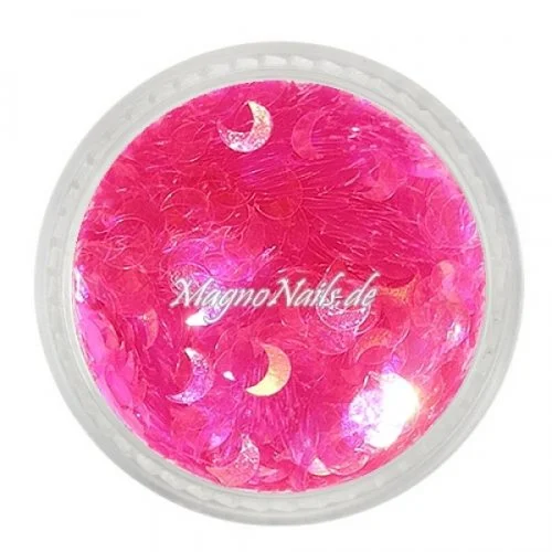 Glitter Shapes - Einlegemotive - Mond pink Nail Art Nails Nagel Nögel Nailart