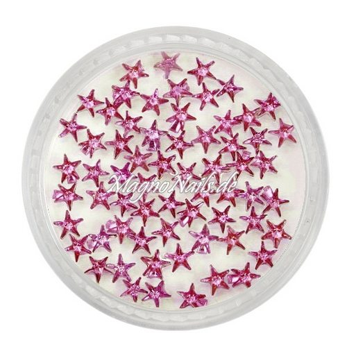 Strasssteine - Stern pink Nageldesign Nägel Nails Nagelstudio Einleger Nailart