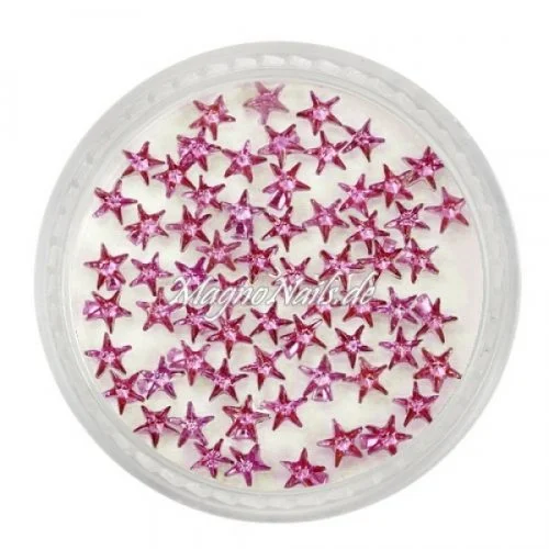 Strasssteine - Stern pink Nageldesign Nägel Nails Nagelstudio Einleger Nailart