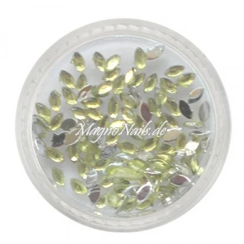 Strasssteine - Elipse hellgrün Nageldesign Nägel Nails Nagelstudio Einleger Nailart