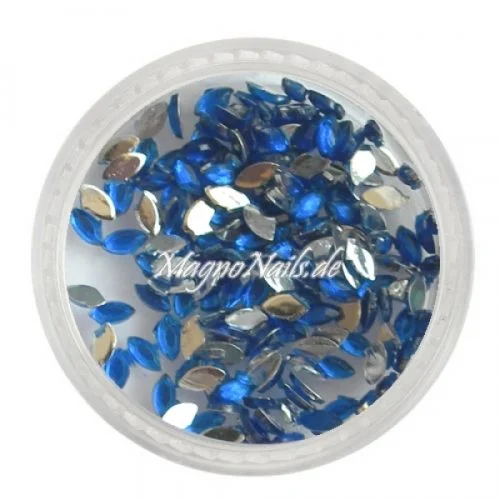 Strasssteine - Elipse dunkelblau Nageldesign Nägel Nails Nagelstudio Einleger Nailart