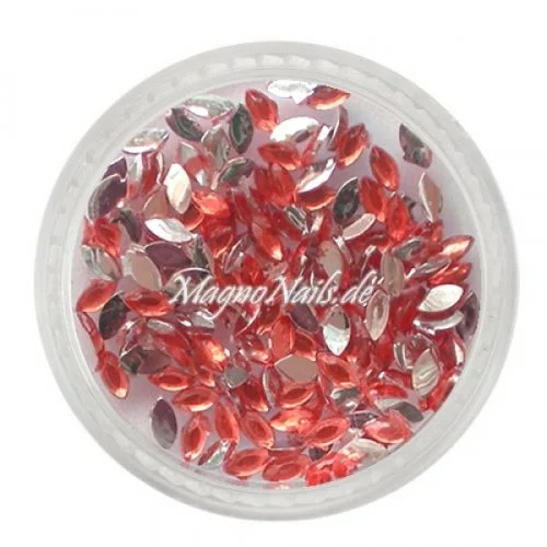 Strasssteine - Elipse rot Nageldesign Nägel Nails Nagelstudio Einleger Nailart