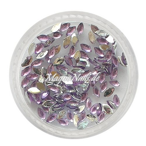 Strasssteine - Elipse flieder Nageldesign Nägel Nails Nagelstudio Einleger Nailart