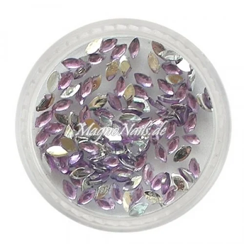 Strasssteine - Elipse flieder Nageldesign Nägel Nails Nagelstudio Einleger Nailart