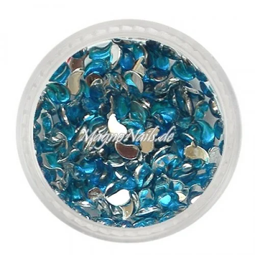 Strasssteine - Komma türkis Nageldesign Nägel Nails Nagelstudio Einleger Nailart