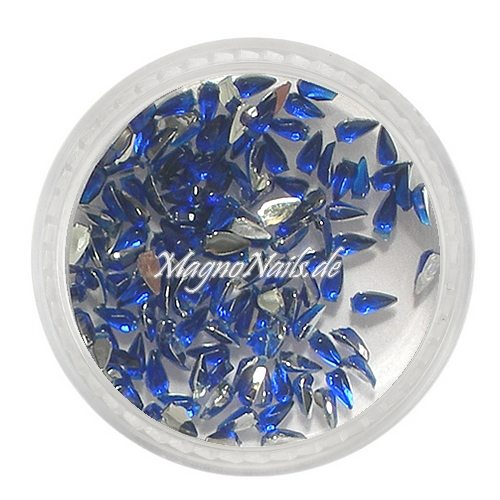 Strasssteine - Tropfen dunkelblau Nageldesign Nägel Nails Nagelstudio Einleger Nailart