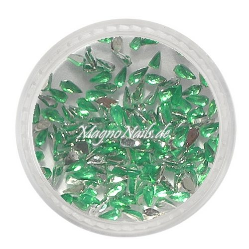 Strasssteine - Tropfen grün Nageldesign Nägel Nails Nagelstudio Einleger Nailart