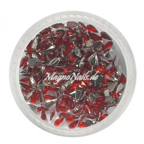 Strasssteine - Tropfen rot Nageldesign Nägel Nails Nagelstudio Einleger Nailart