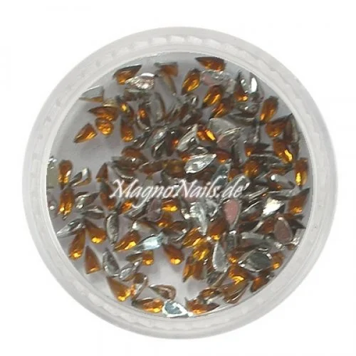 Strasssteine - Tropfen braun Nageldesign Nägel Nails Nagelstudio Einleger Nailart