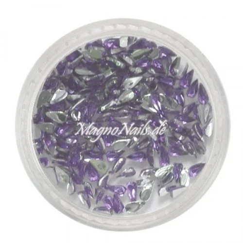 Strasssteine - Tropfen flieder Nageldesign Nägel Nails Nagelstudio Einleger Nailart