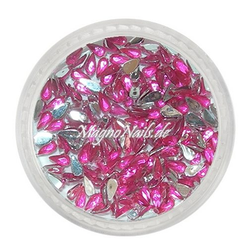 Strasssteine - Tropfen pink Nageldesign Nägel Nails Nagelstudio Einleger Nailart
