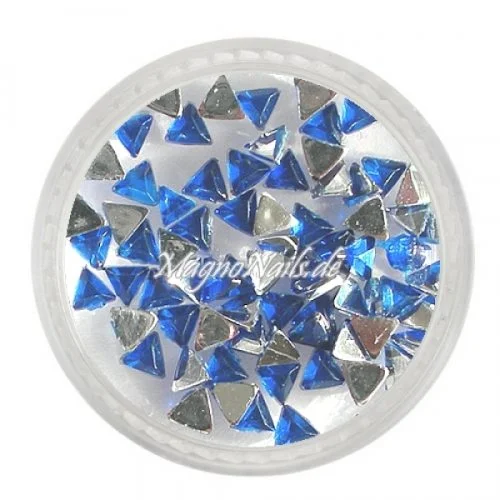 Strasssteine - Dreieck dunkelblau Nageldesign Nägel Nails Nagelstudio Einleger Nailart