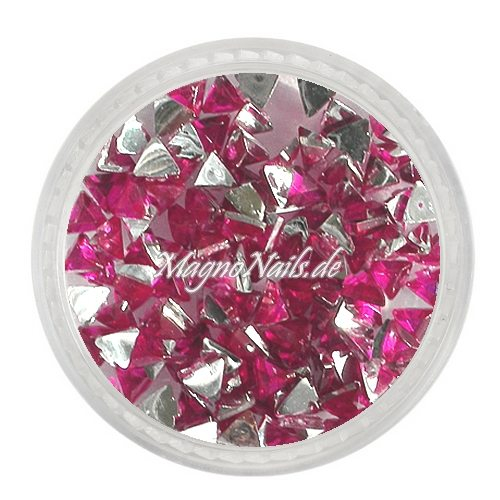 Strasssteine - Dreieck pink Nageldesign Nägel Nails Nagelstudio Einleger Nailart